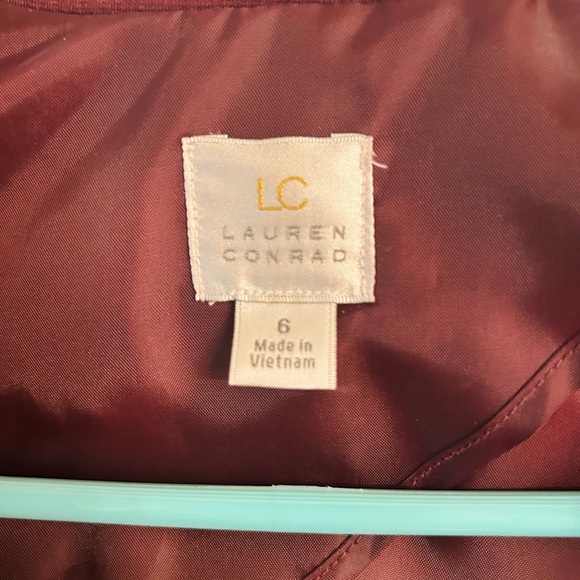 LC Lauren Conrad Deep Red Blazer - Picture 3 of 3